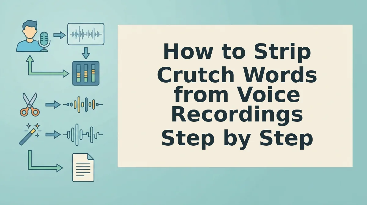How to Strip Crutch Words from Voice Recordings Step by Step