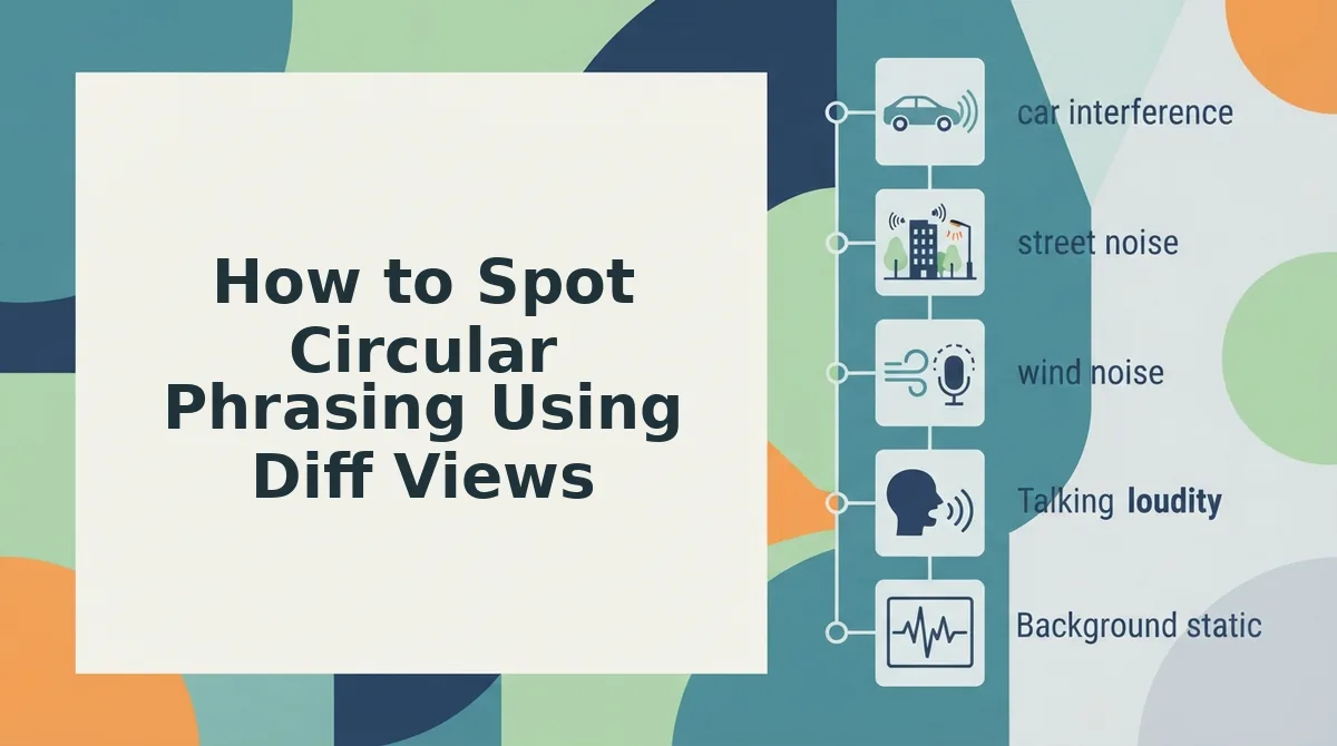 How to Spot Circular Phrasing Using Diff Views