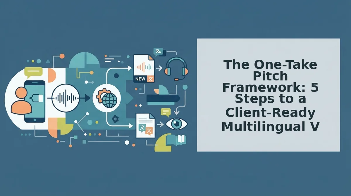 The One-Take Pitch Framework: 5 Steps to a Client-Ready Multilingual Voice Note