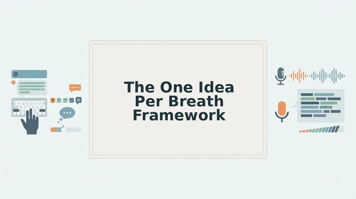 The One Idea Per Breath Framework