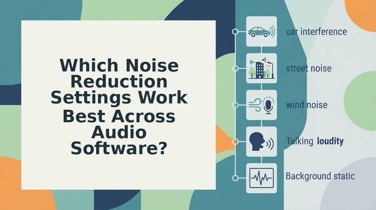 Which Noise Reduction Settings Work Best Across Audio Software?