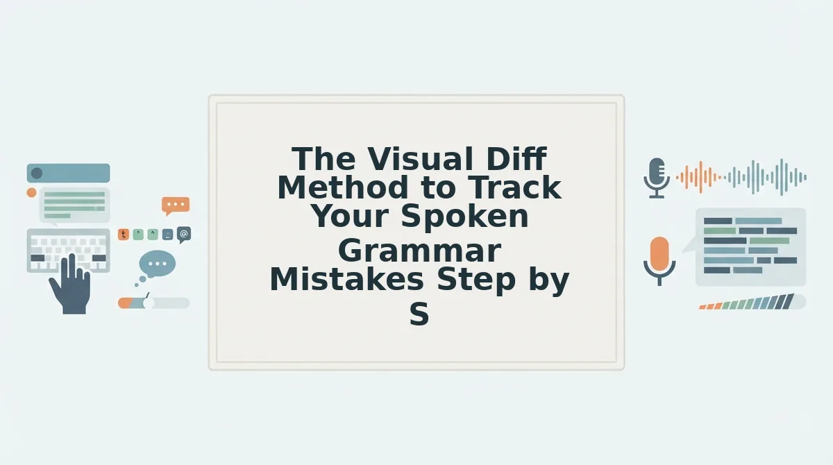 The Visual Diff Method to Track Your Spoken Grammar Mistakes Step by Step