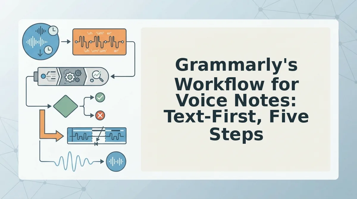 Grammarly's Workflow for Voice Notes: Text-First, Five Steps