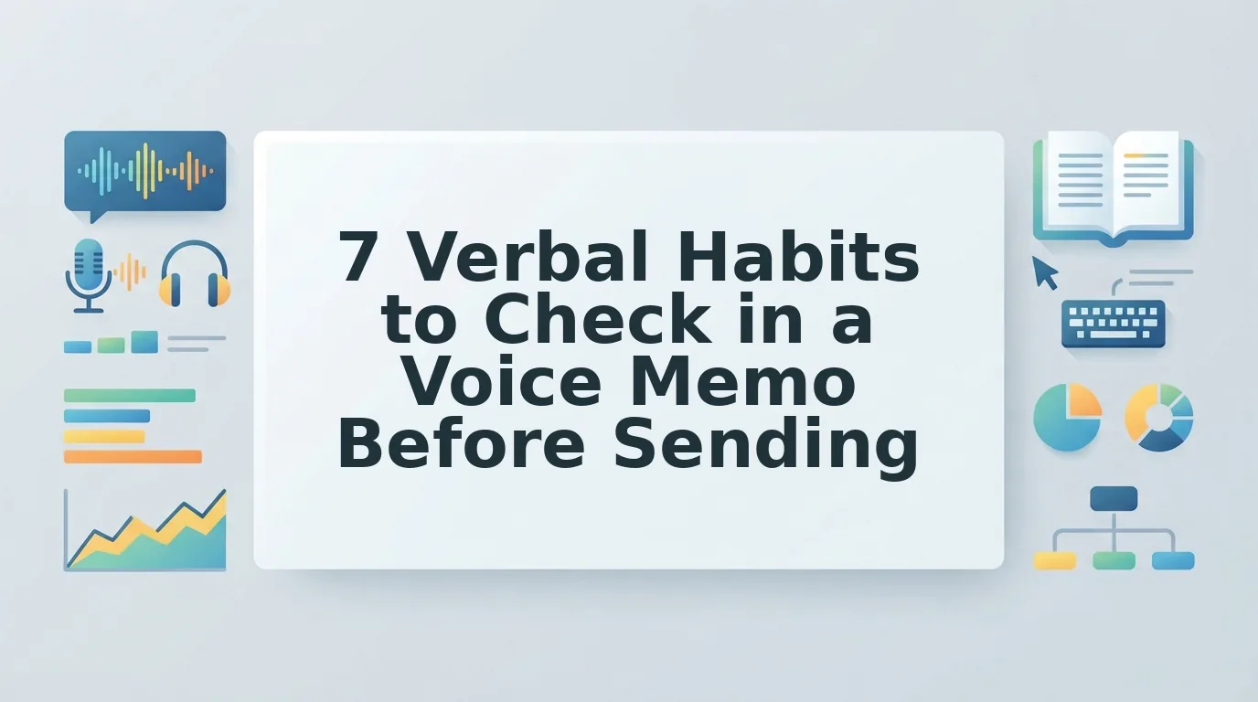 What Verbal Habits to Check in a Voice Memo Before Sending