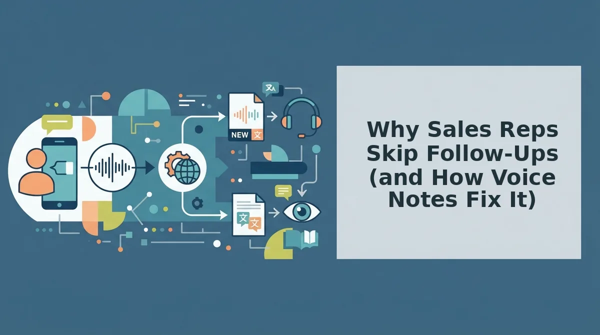 Why Sales Reps Skip Follow-Ups (and How Voice Notes Fix It)