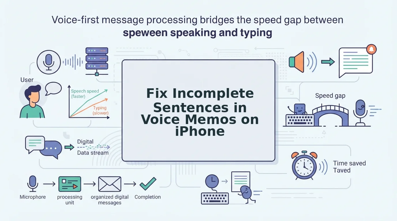 How to Fix Incomplete Sentences in a Voice Memo on iPhone