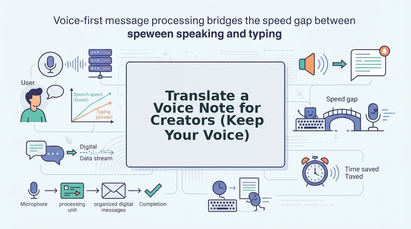 How to Translate a Voice Note for Creators