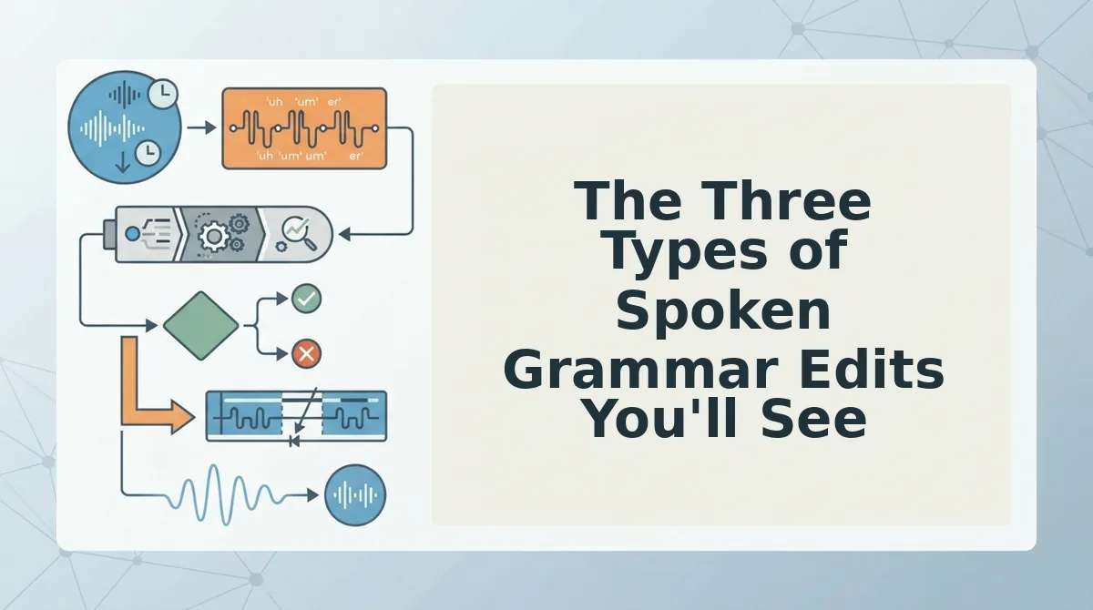 The Three Types of Spoken Grammar Edits You'll See