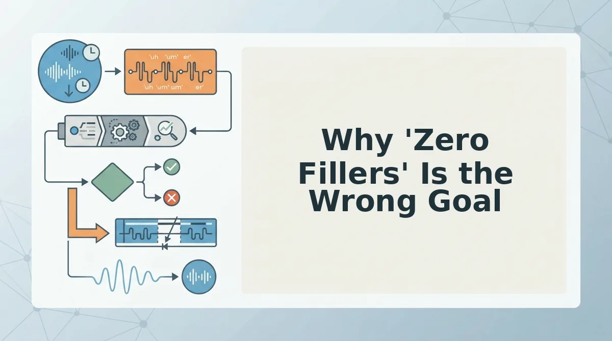 Why 'Zero Fillers' Is the Wrong Goal