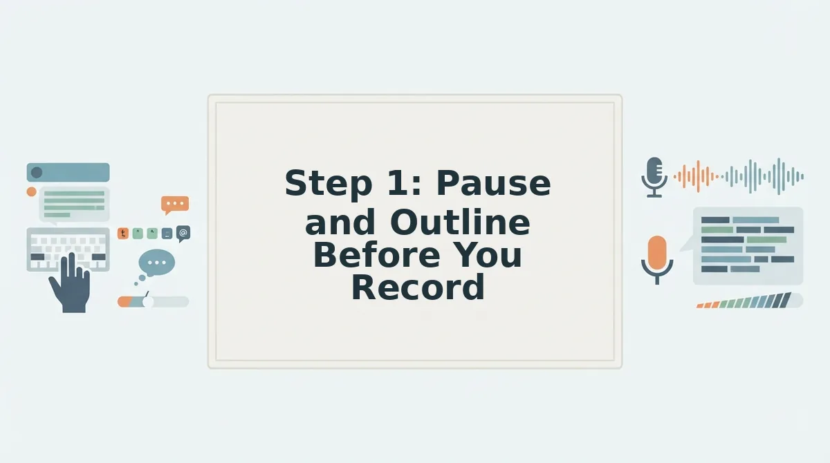 Step 1: Pause and Outline Before You Record