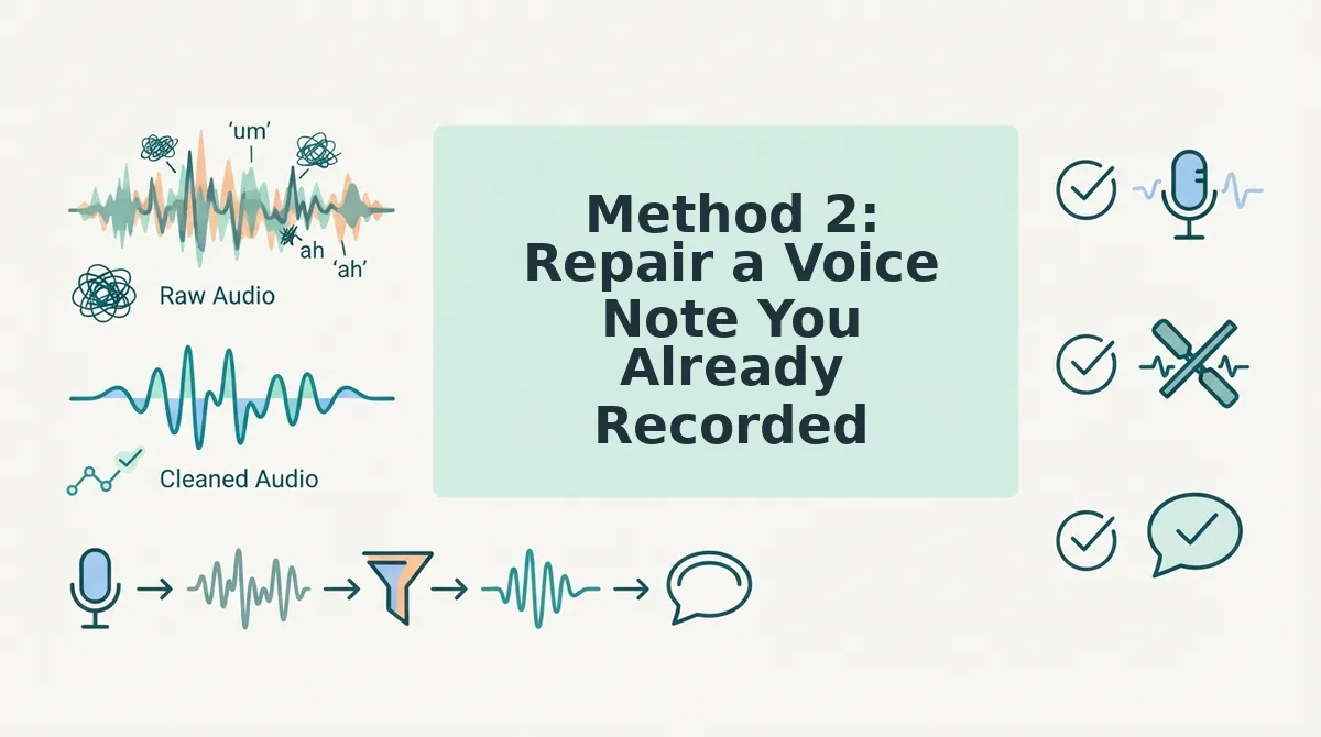 Method 2: Repair a Voice Note You Already Recorded