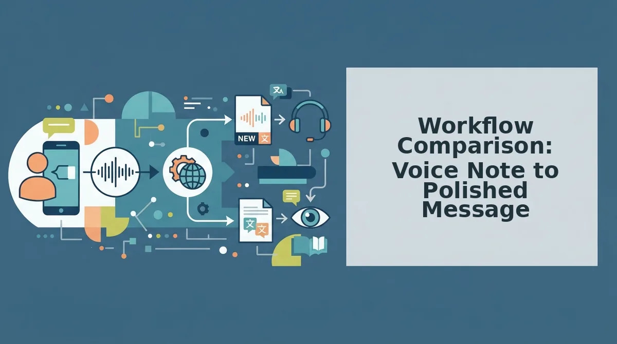 Workflow Comparison: Voice Note to Polished Message