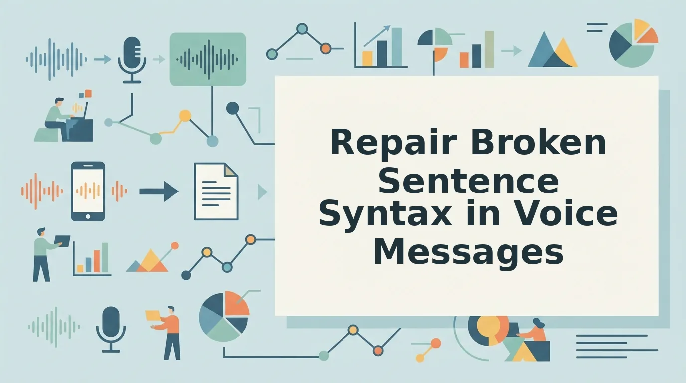 How to Repair Broken Sentence Syntax in Voice Messages