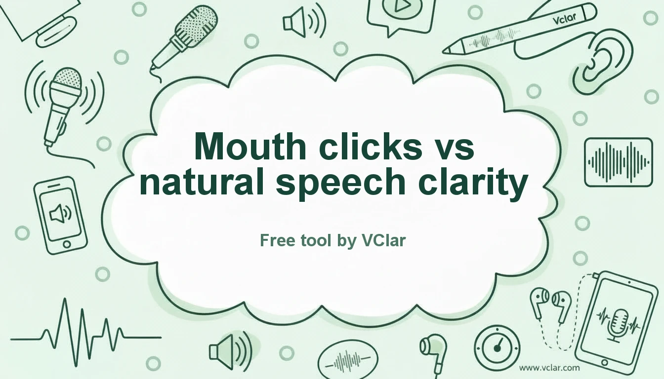 VClar Mouth Click and Saliva Noise Suppression for Voice Actors