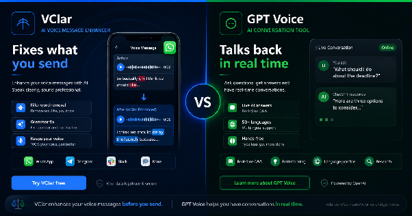 VClar vs ChatGPT Voice comparison
